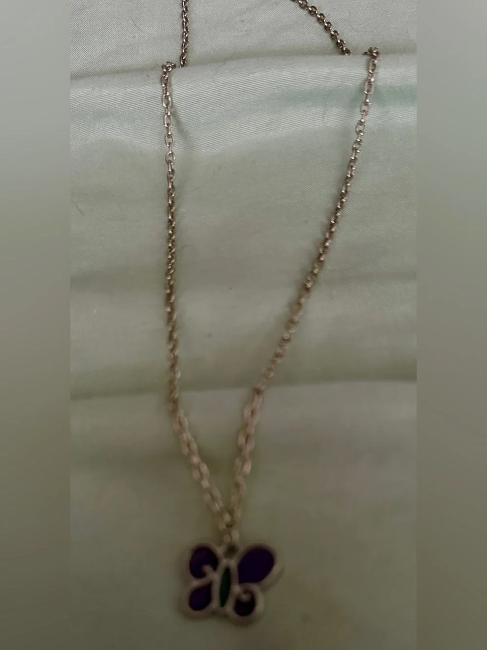 Purple Butterfly Pendant Necklace - Women Jewelry